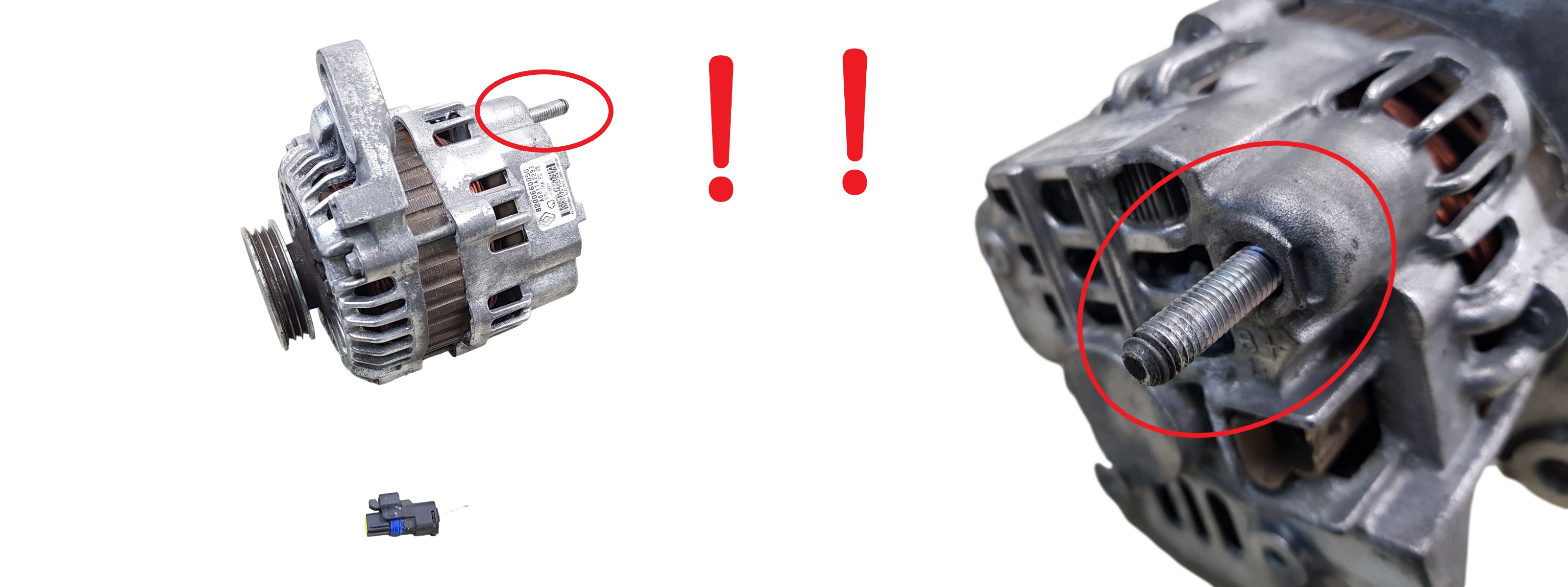 Alternateur 8200660050 A001TA2293 70A Mitsubishi 1.2 16v Renault 1094 main product photo