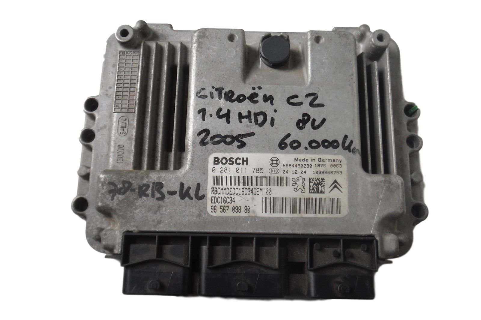 Komputer Silnika 9656709880 9654490280 Citroen C3 main product photo