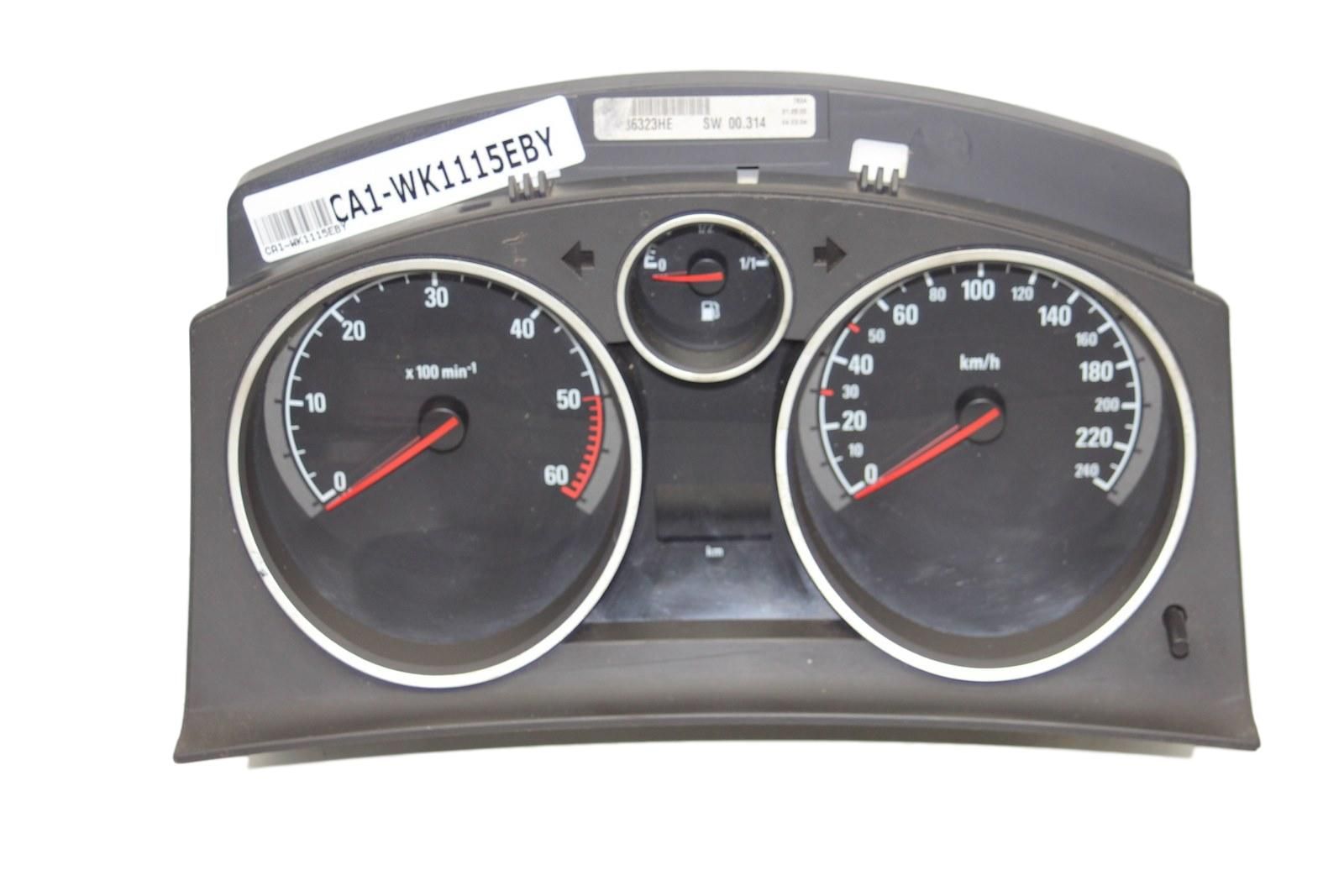 Bloc Compteurs Vitesse Opel Astra H 13186323HE 110080261020 main product photo