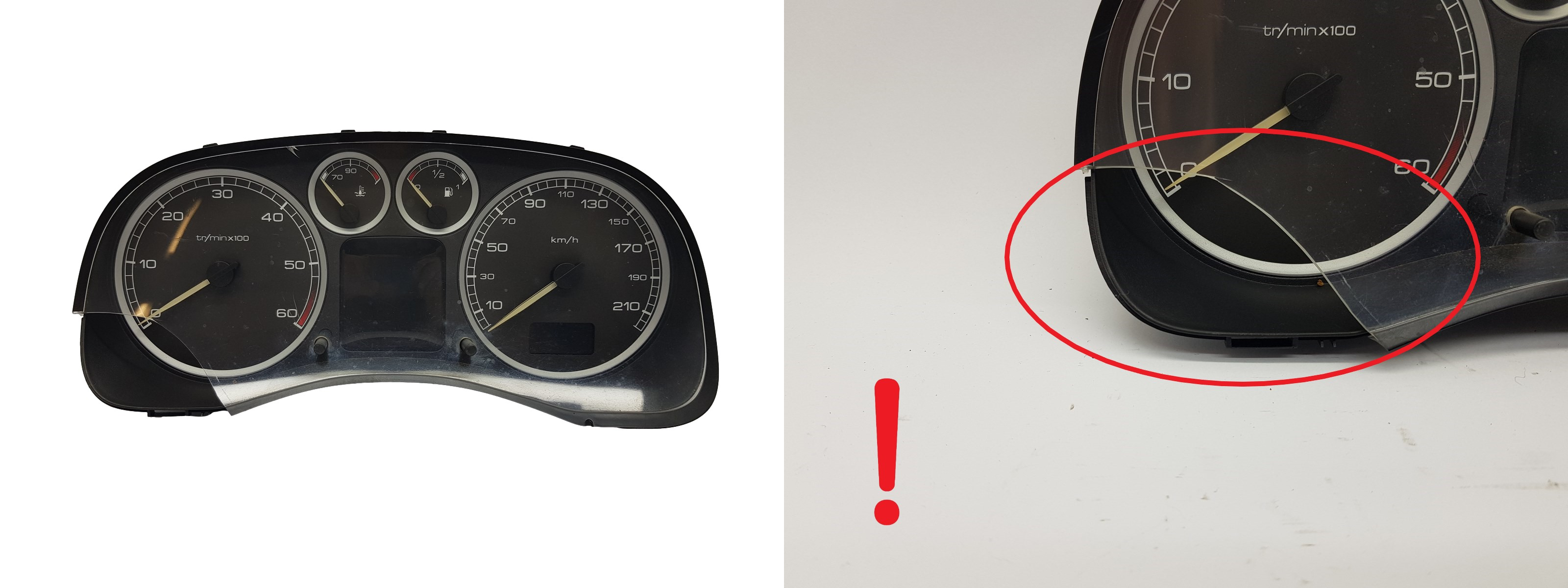 Bloc Compteurs Vitesse Peugeot 307 P9636708880 1573 main product photo
