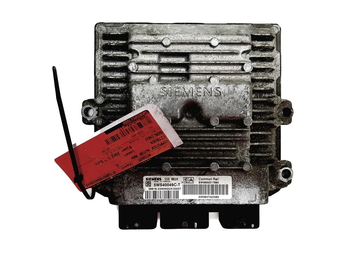Calculateur 9650517880 9647423380 5WS40049C-T PSA Siemens 9363 main product photo