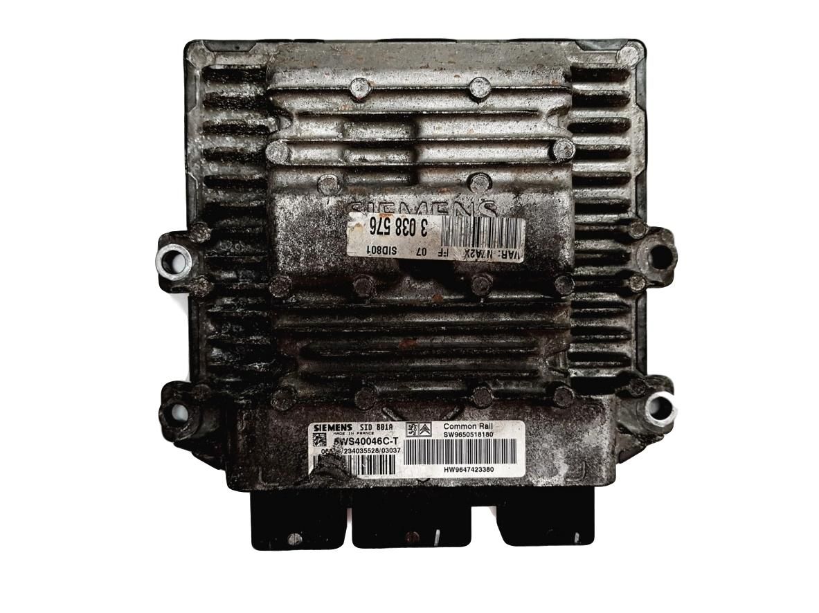 Calculateur 5WS40046C-T 9650518180 9647423380 PSA Siemens main product photo