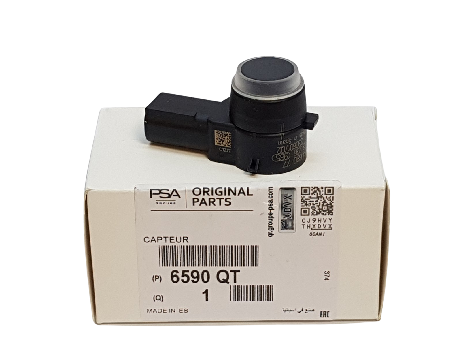 Capteur De Stationnement PDC Original Citroen Peugeot 6590QT 9665468077 main product photo