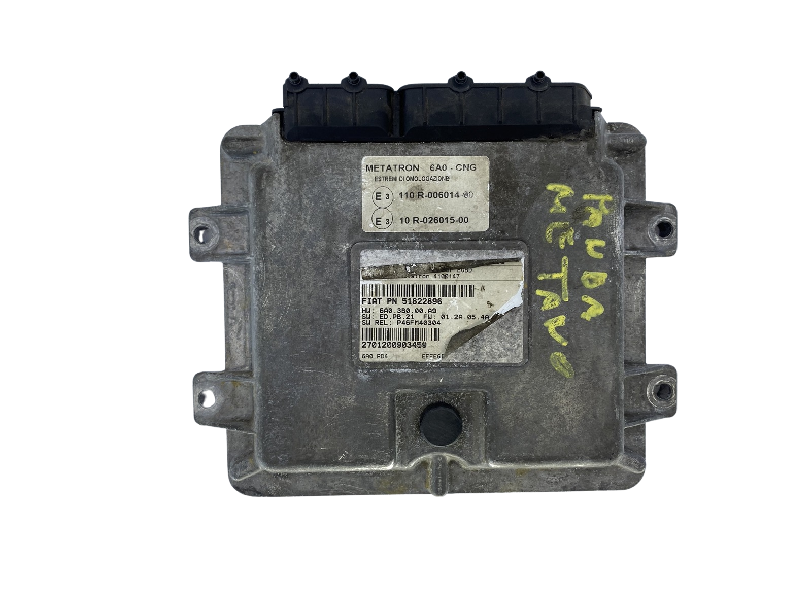 Calculateur 51822896 4100147 6A0.3B0.00.A9 Fiat Metatron 53312 main product photo
