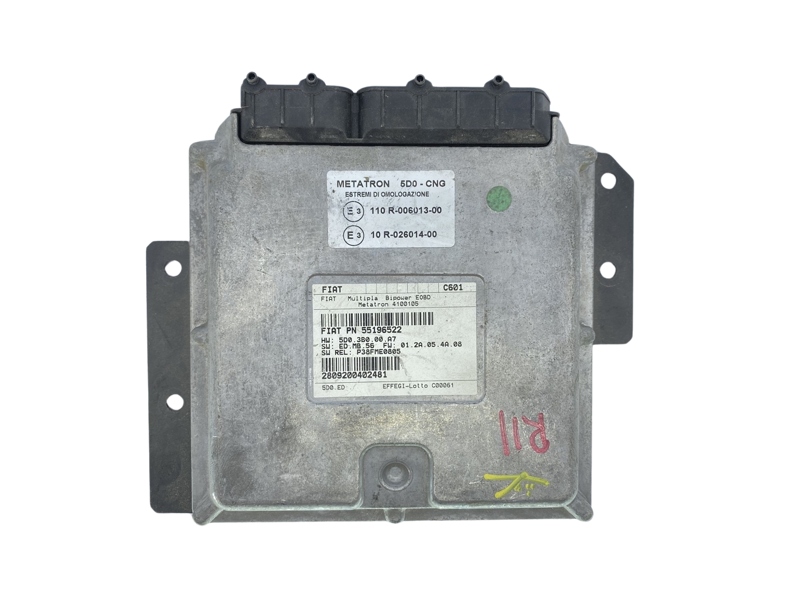 Calculateur 55196522 5D0.3B0.00.A7 110R-006013-00 Fiat Metatron 64067 main product photo