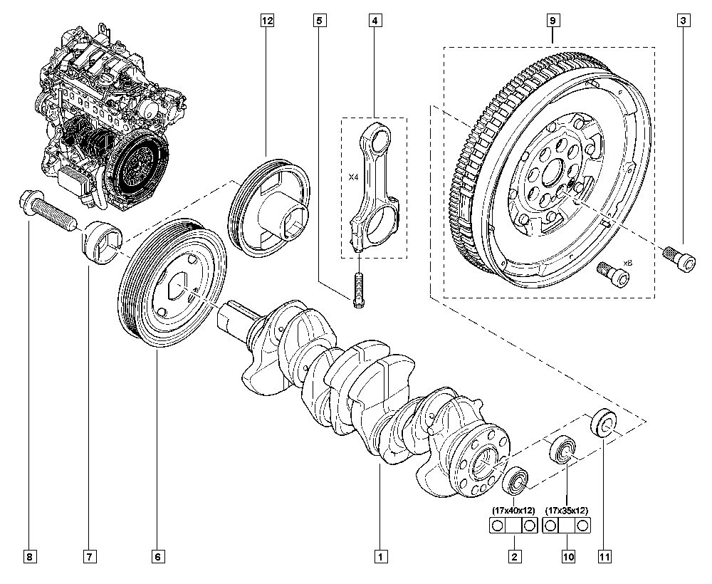 Joint Original Renault Nissan 1.6-2.0 1232200Q0A main product photo