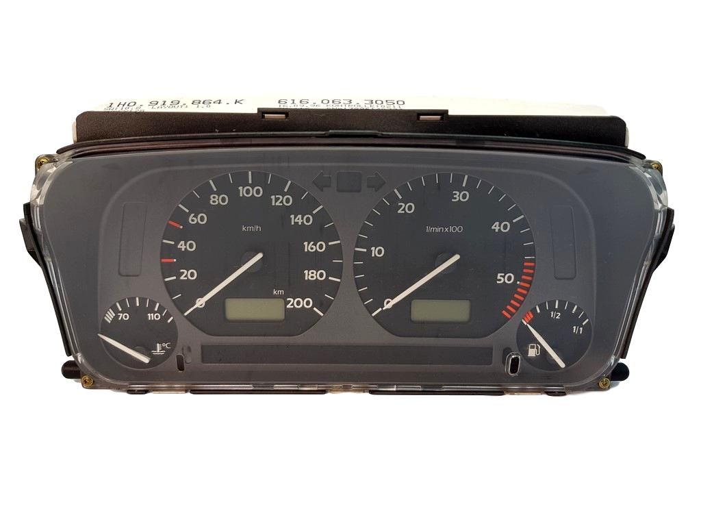 Bloc Compteurs Vitesse VW Golf MK3 1H0919864K 6160633050 7635 main product photo