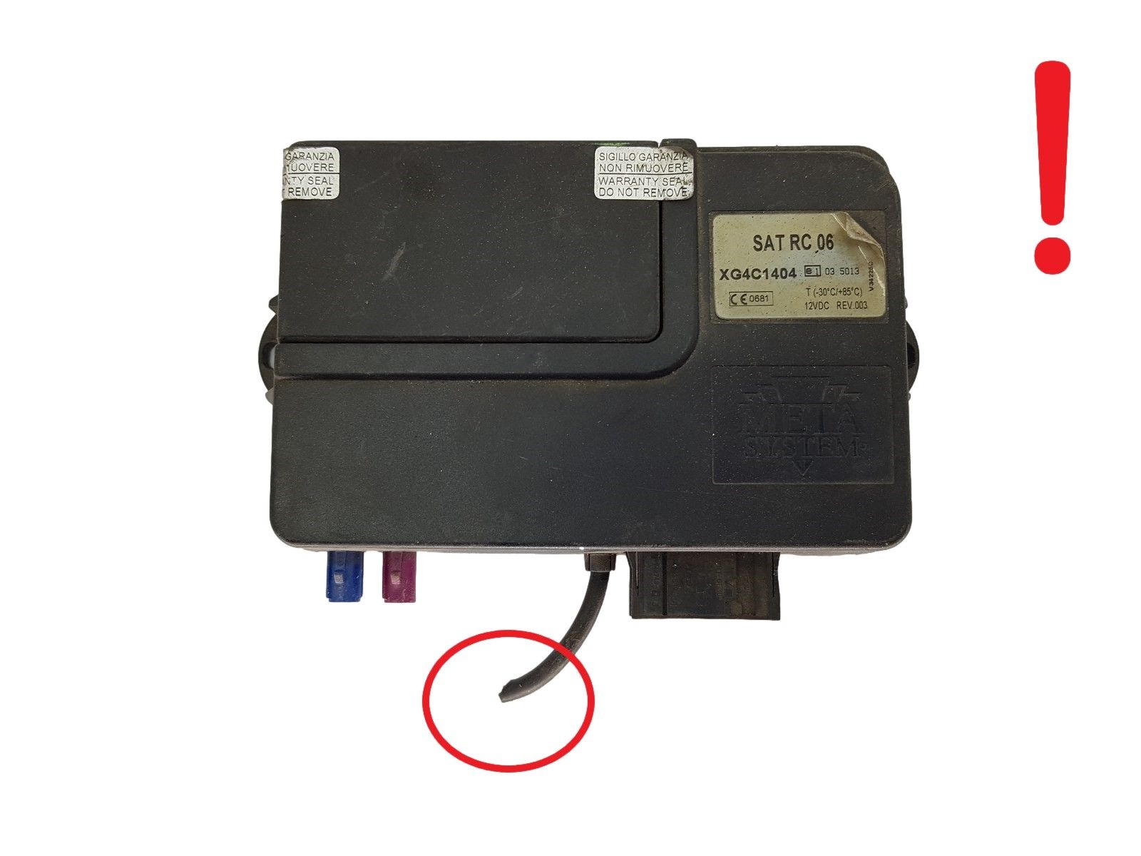 Calculateur XG4C1404 SAT RC 06 Meta System main product photo