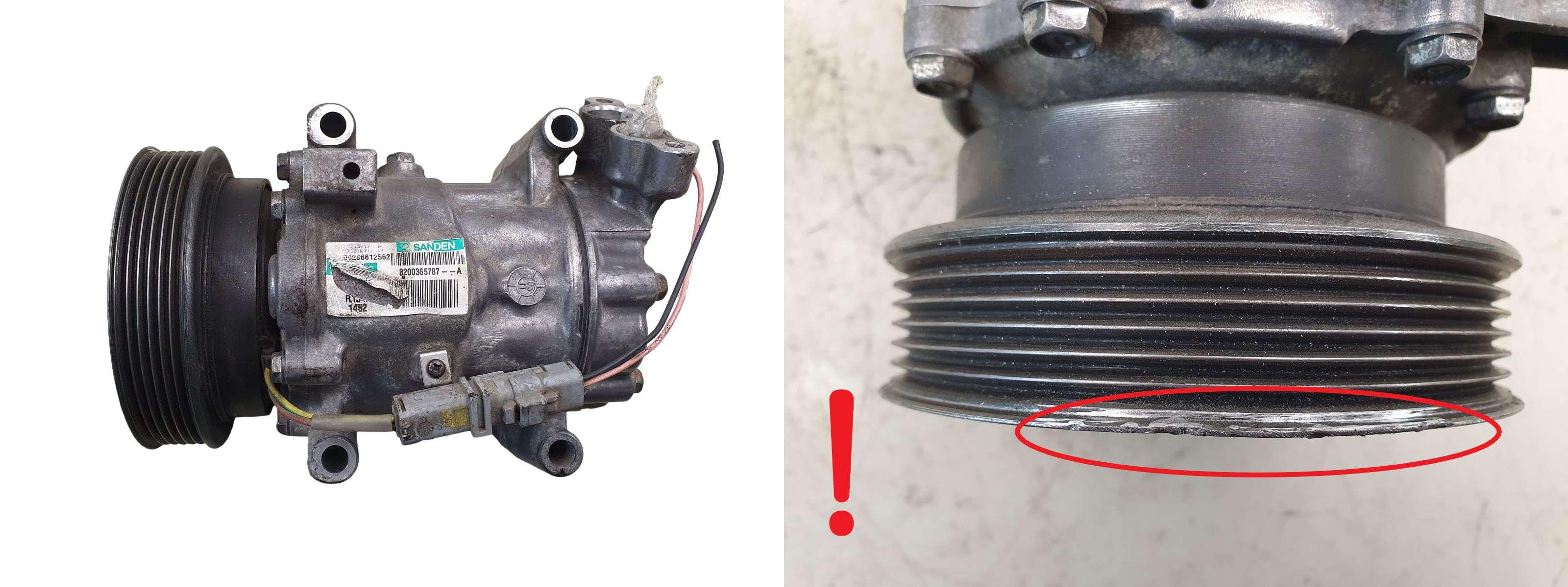 Compresseur De Climatisation 8200365787 SD6V12 1452 Sanden Renault Nissan S34 main product photo