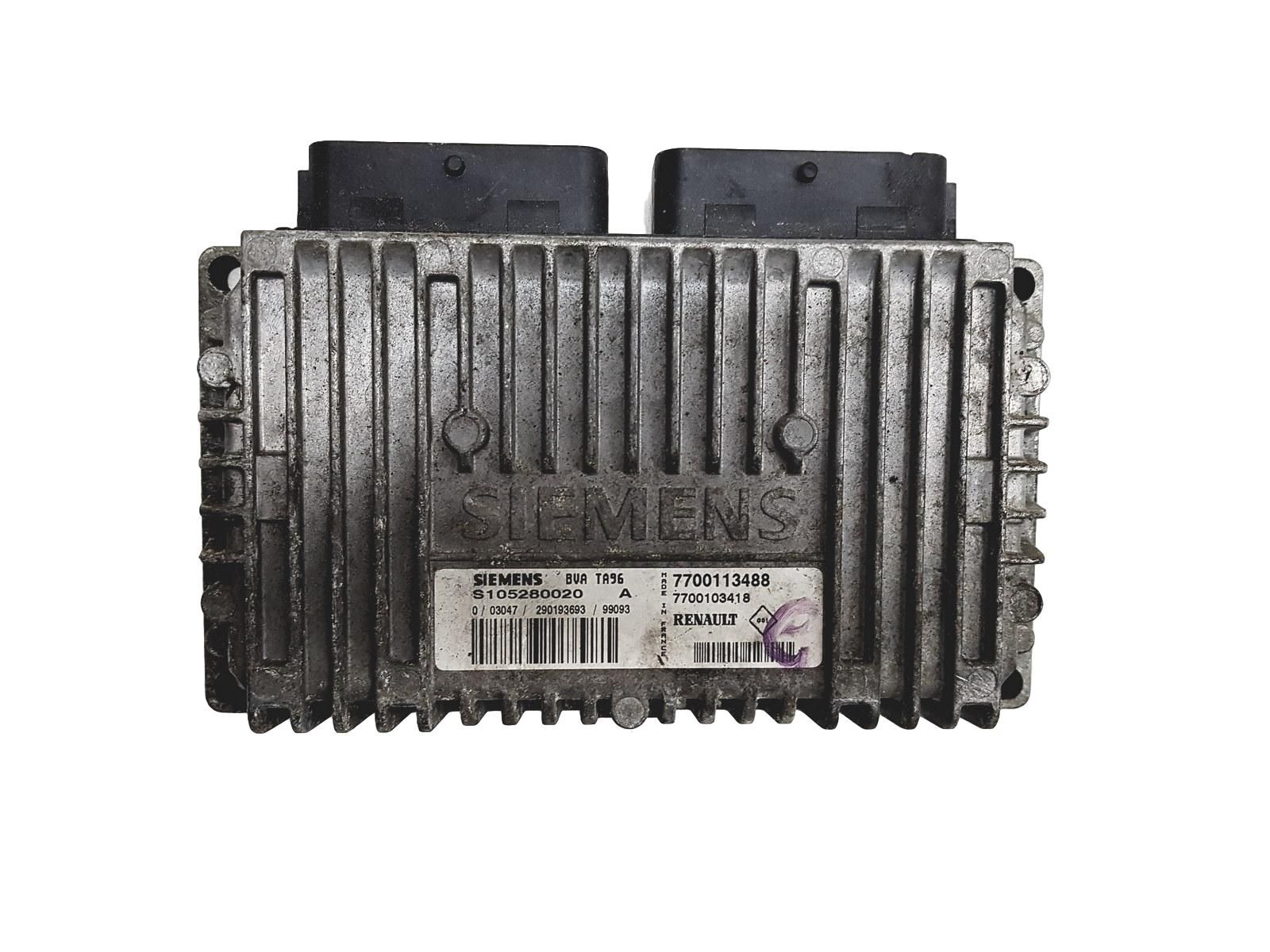 Calculateur S105280020A 7700113488 7700103418 Renault Siemens 12638 main product photo
