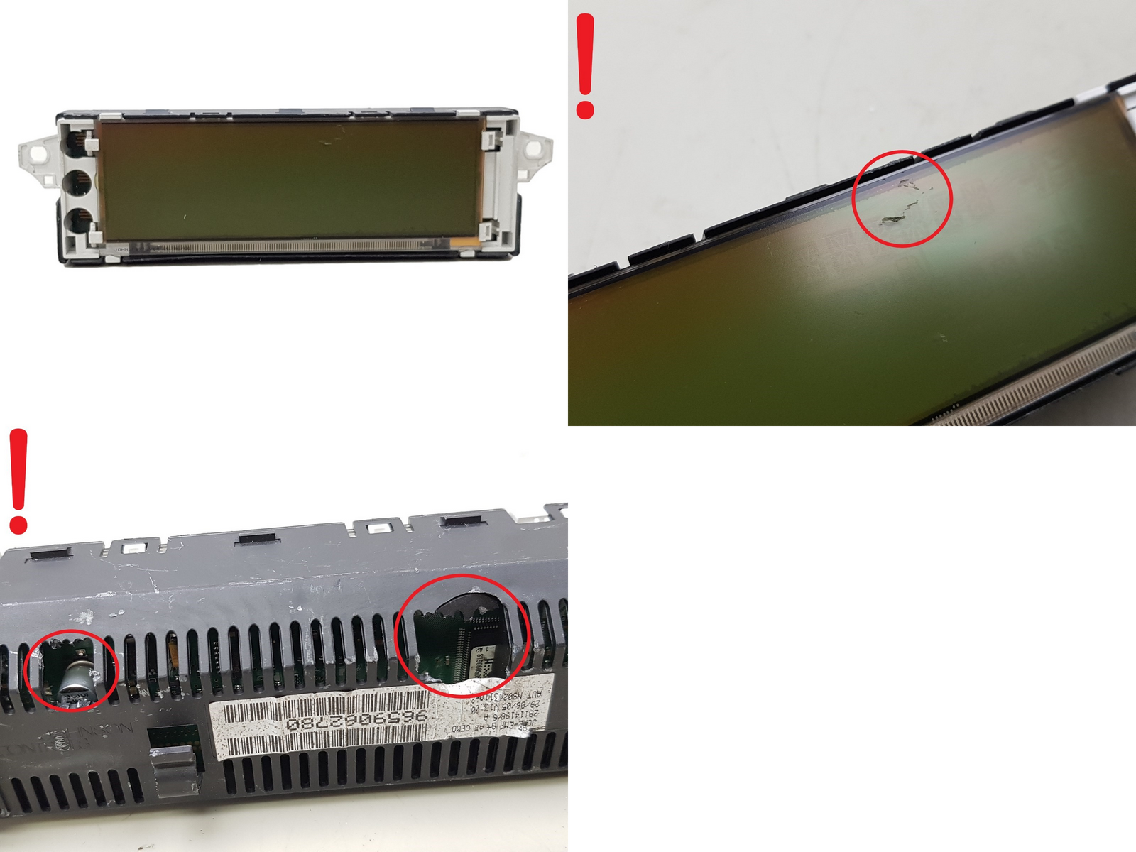 Affichage Radio Citroen C4 9659062780 main product photo