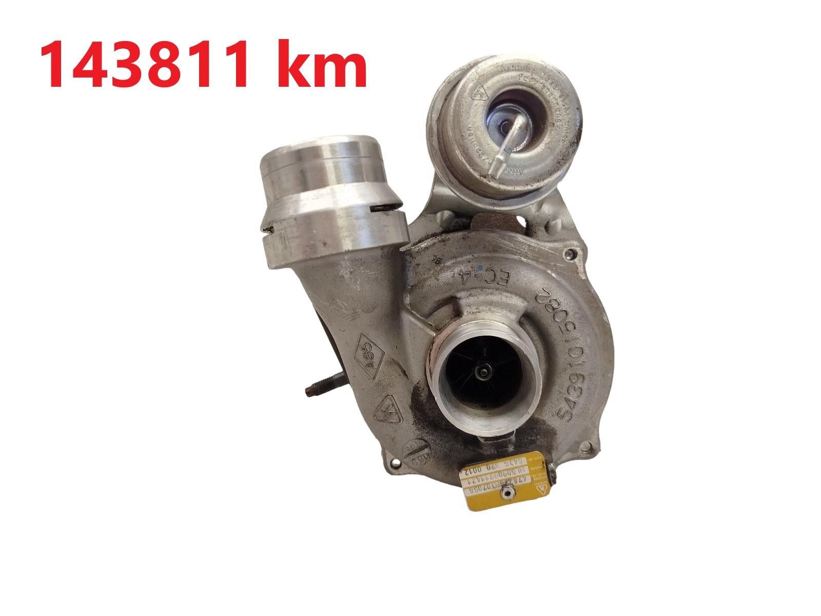 Turbocompresseur Renault Dacia 1.5 dci 54359700012 478276H307056 143811 km main product photo