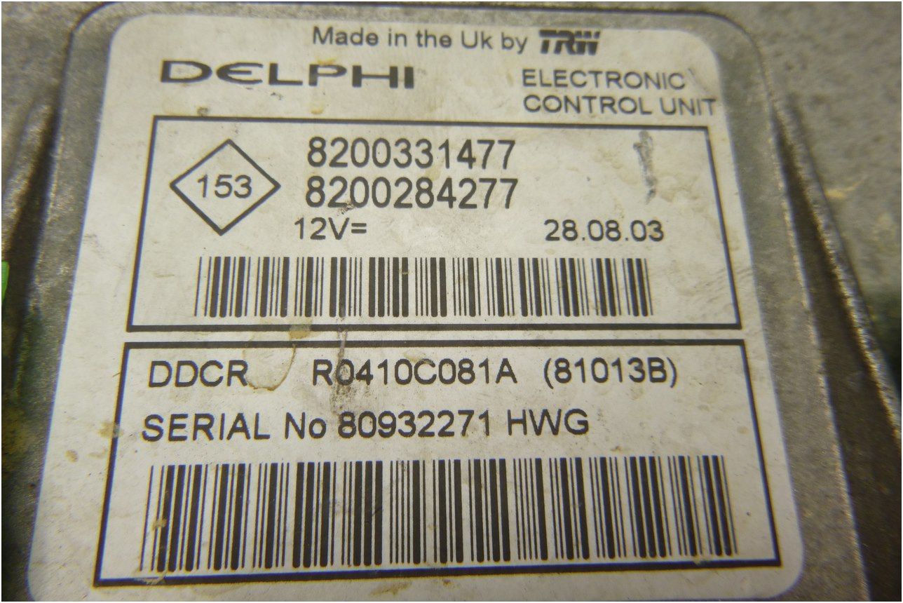 Sterownik Silnika 8200331477 Renault Clio II 2 main product photo